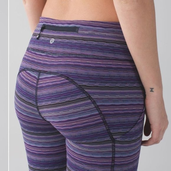 Lululemon Speed Tight IV Leggings Space Dye Twist Ultra Violet - Picture 3 of 16